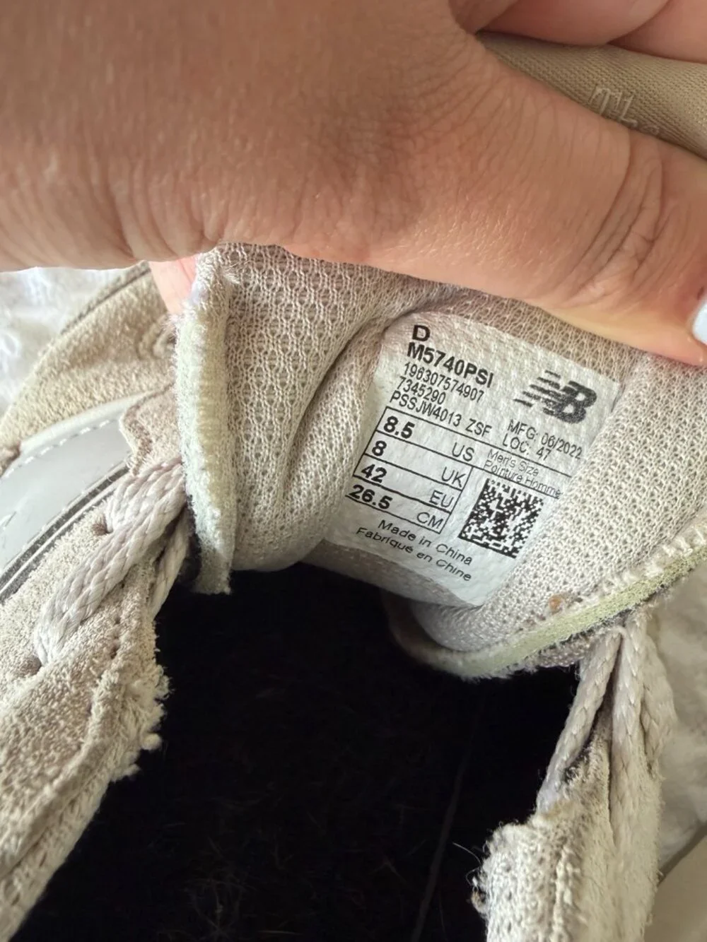 New Balance 5740 Moonbeam, Mindful Grey Low Top Sneaker - Picture 8 of 8